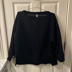 Fabletics Black Crewneck Sweatshirt